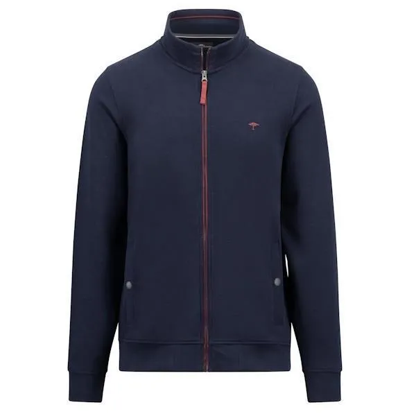 Fynch Hatton Zip Cardigan Navy - 1409 1731 685