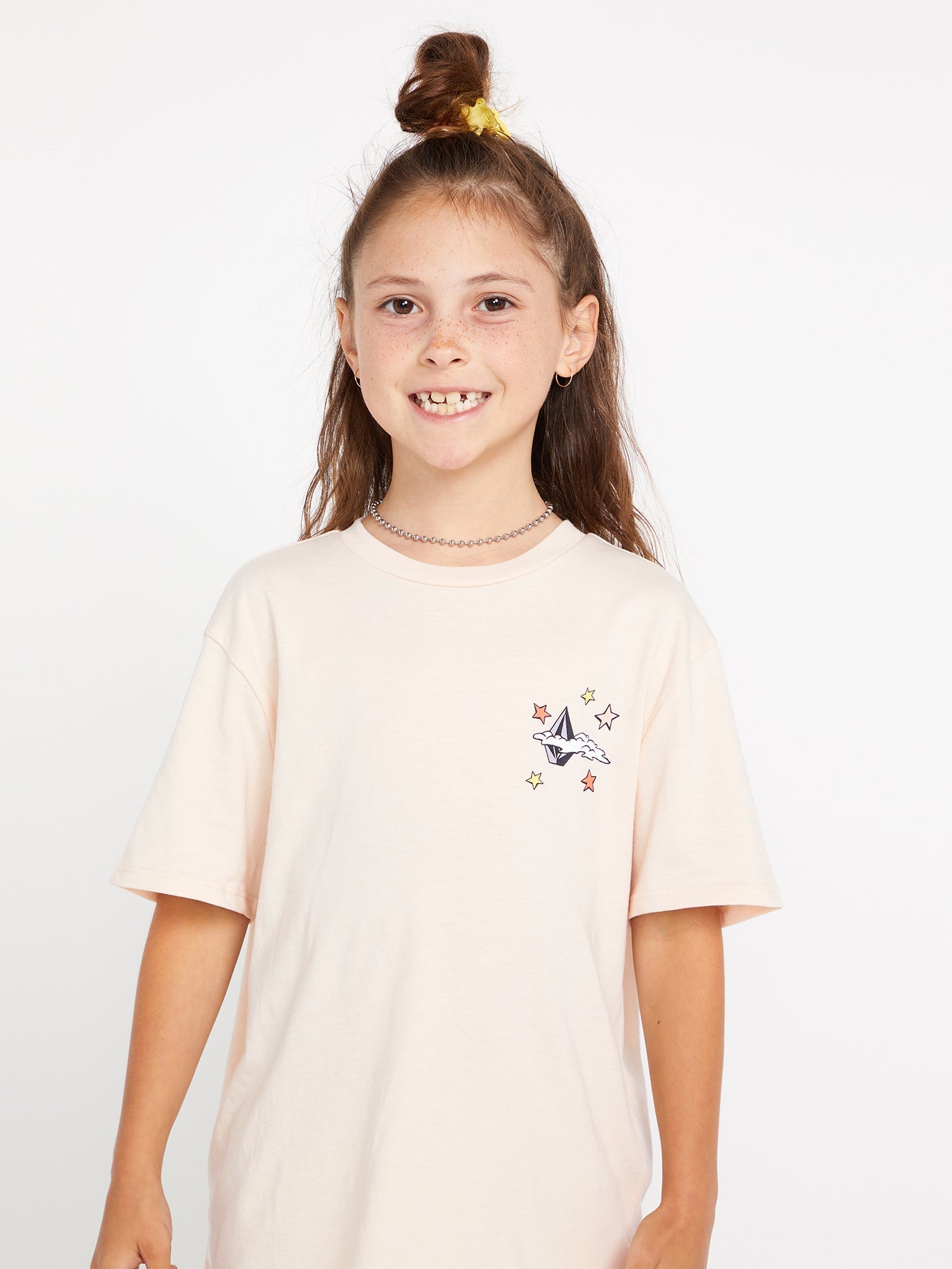 Girls Truly Stoked Boyfriend Short Sleeve Tee - Melon