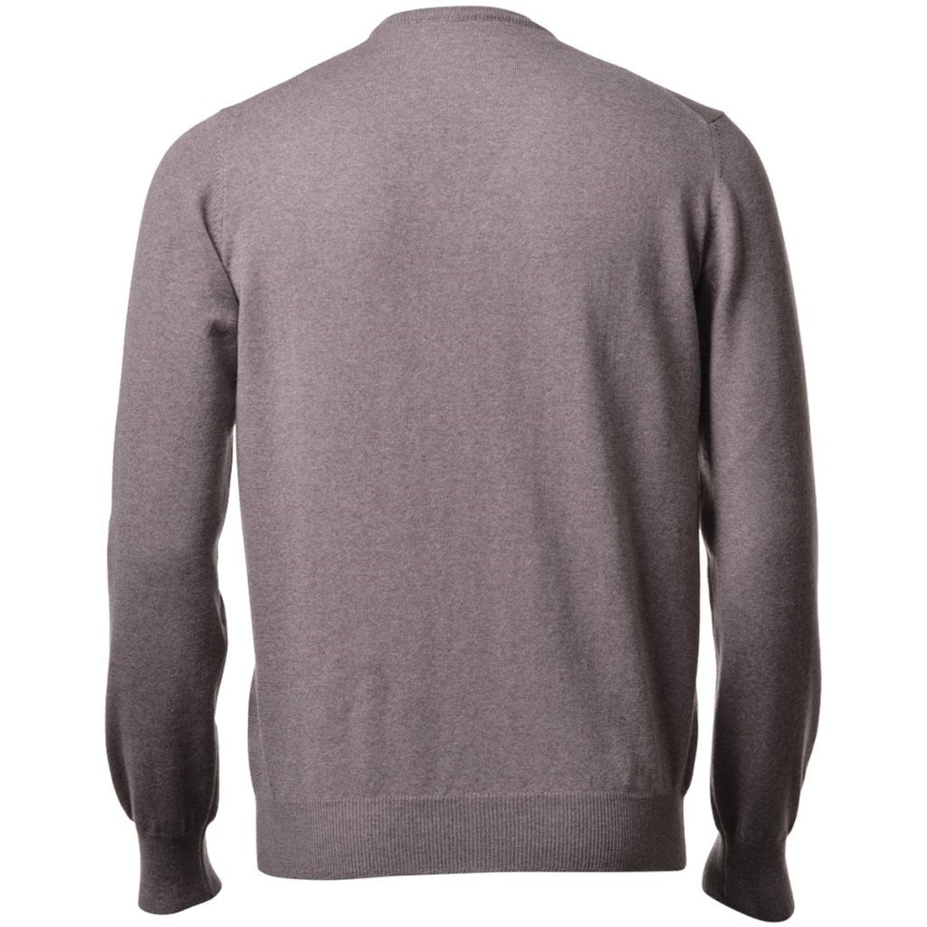 Gran Sasso Oatmeal V Neck Knit