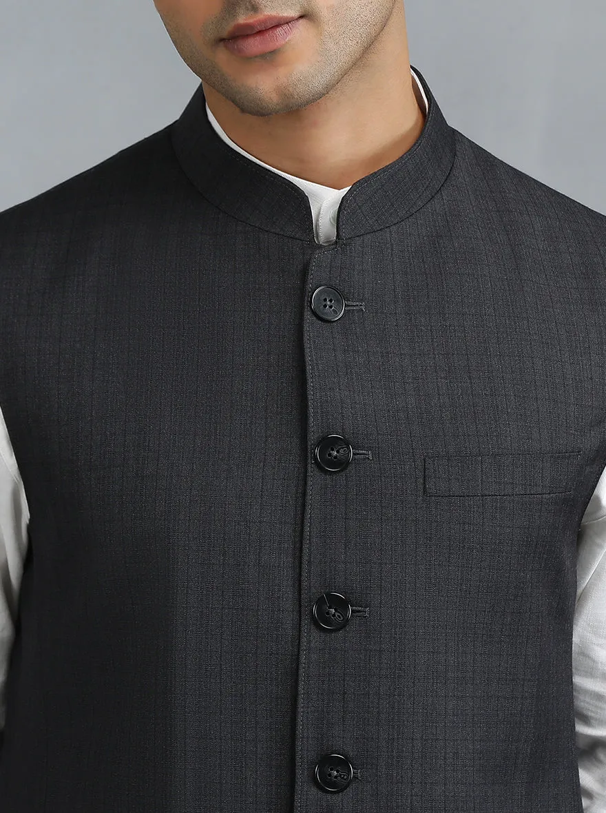 Grey Checked Regular Fit Modi Jacket | JadeBlue