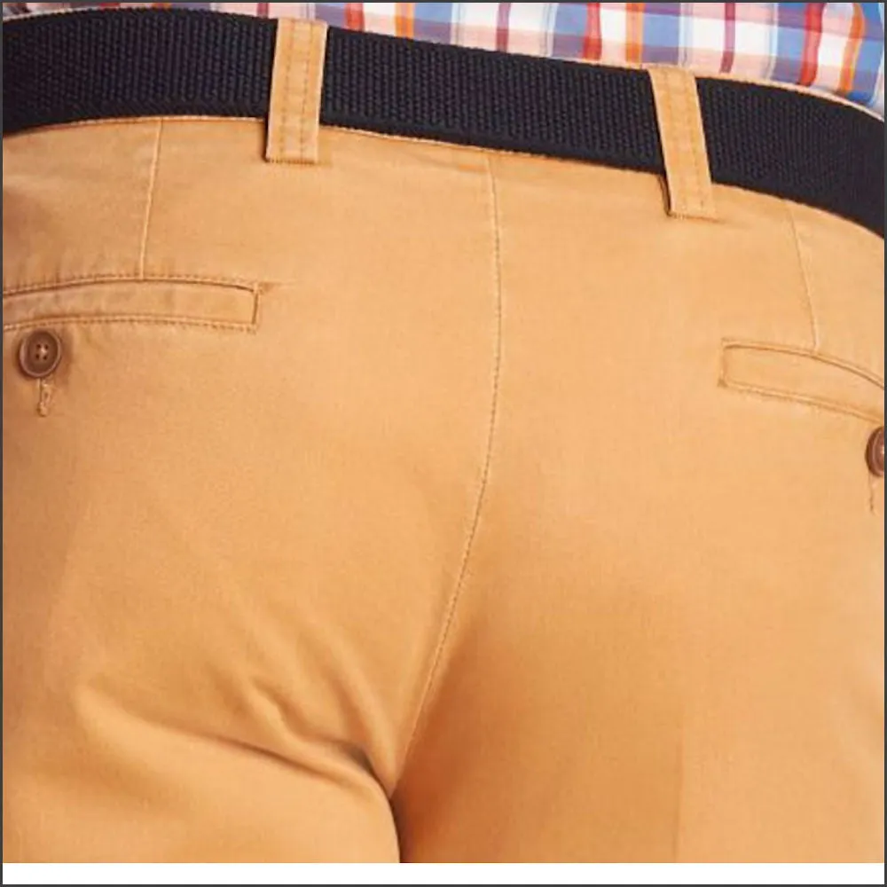 Gurteen Longford  Apricot Stretch Cotton Chino*