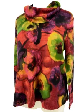 Habitat Easy Cowl Neck/Autumn Abstract Floral