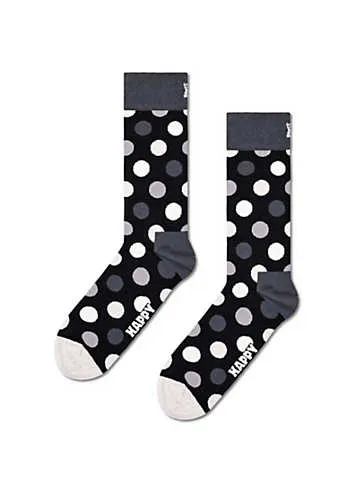 Happy Socks Mens 4 Pack Classic Black & White Socks Gift Set | Look Again