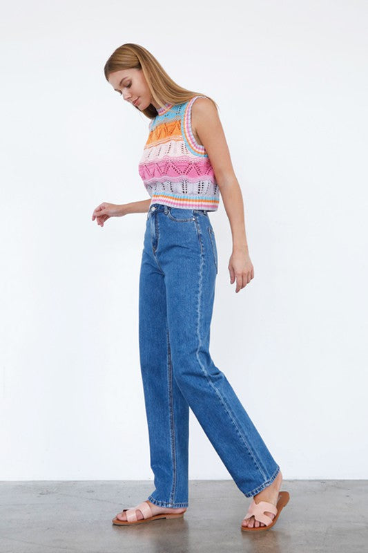 High Waist Wide Leg Jeans