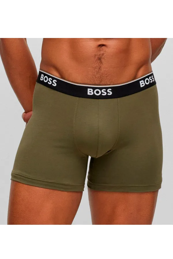 Hugo Boss 3-pack Stretch Cotton Boxers Army