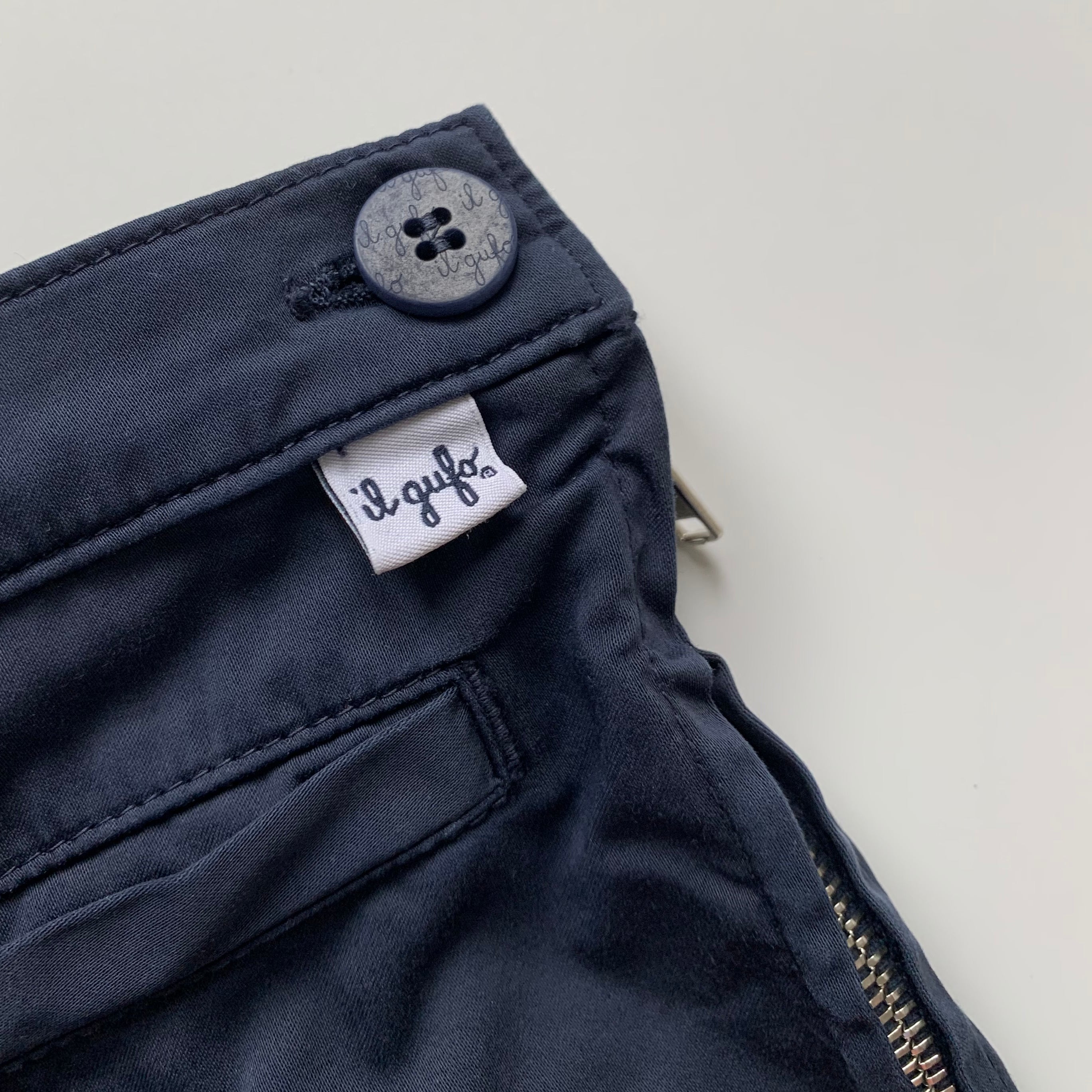 Il Gufo Navy Cotton Trousers: 3 Years