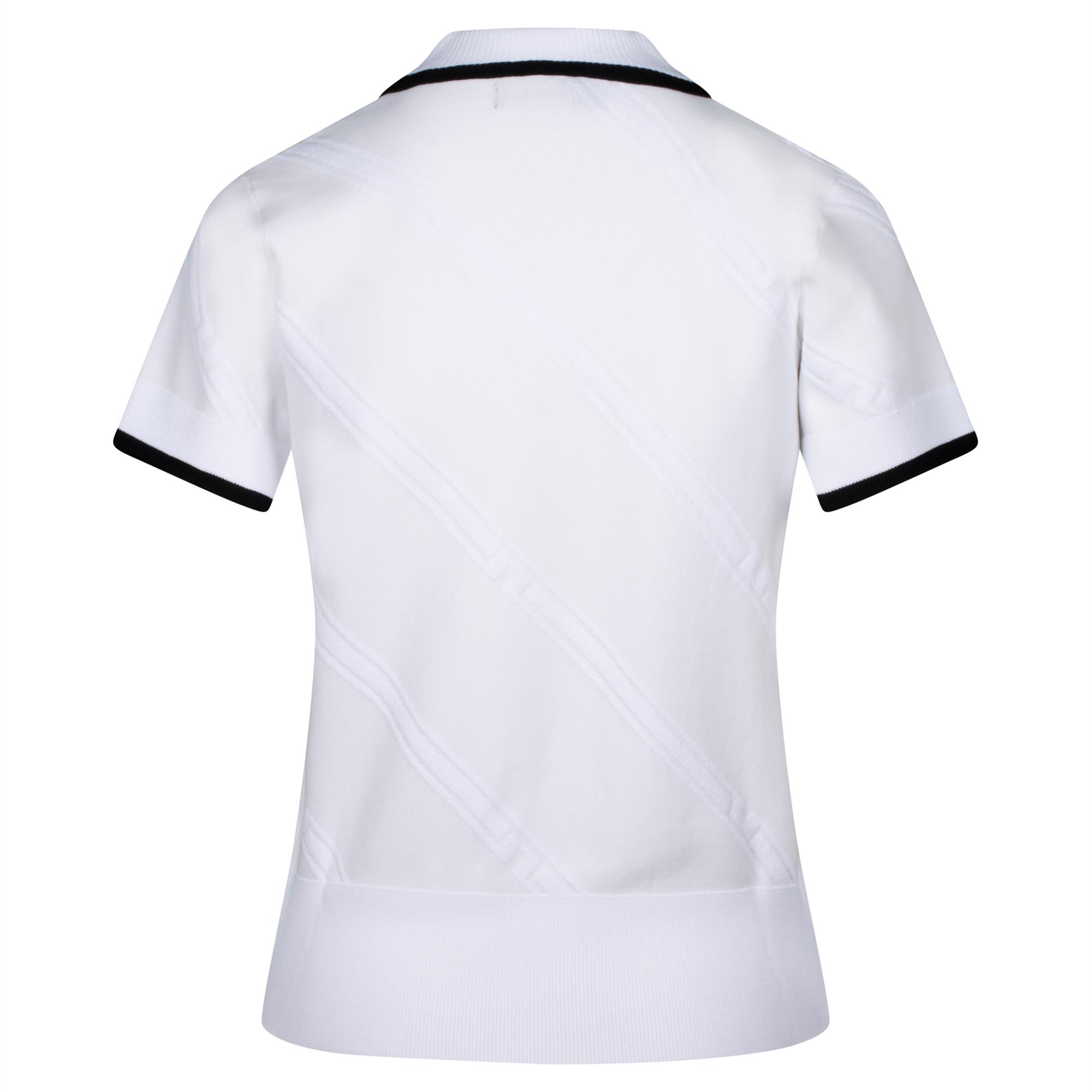 J Lindeberg Feline Knitted Ladies Golf Polo White