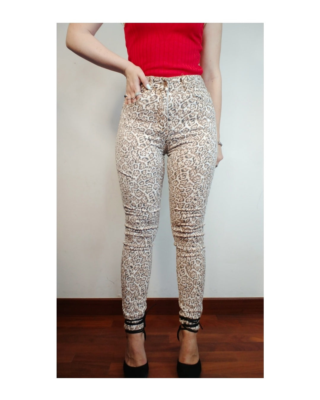 Jeggings skinny leopardati!