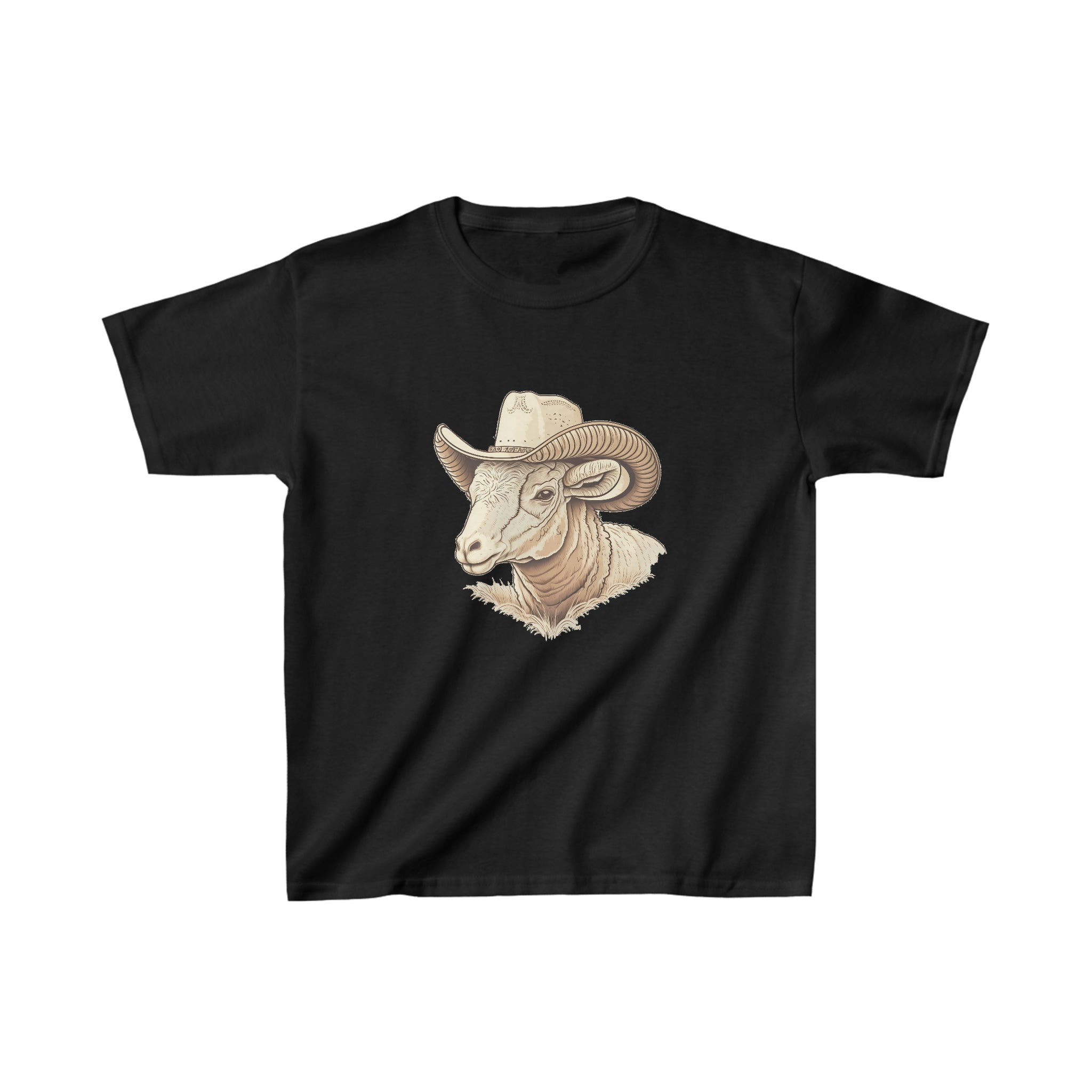 Kids ram cowboy crew neck t-shirt