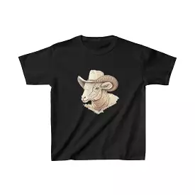 Kids ram cowboy crew neck t-shirt