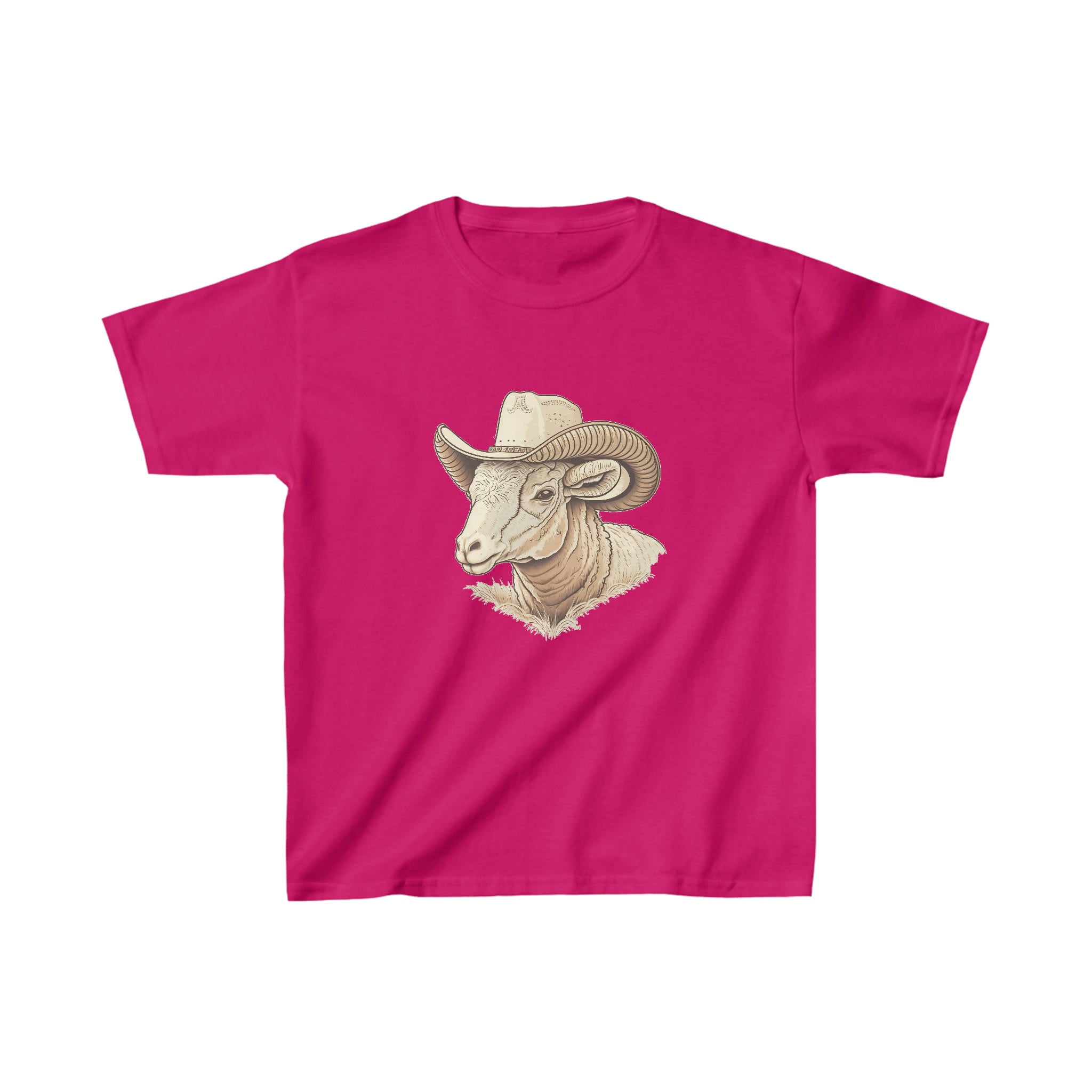 Kids ram cowboy crew neck t-shirt