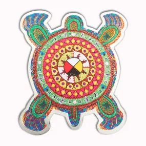 Leah Dorion Wahkotowin Turtle Metallic Magnet