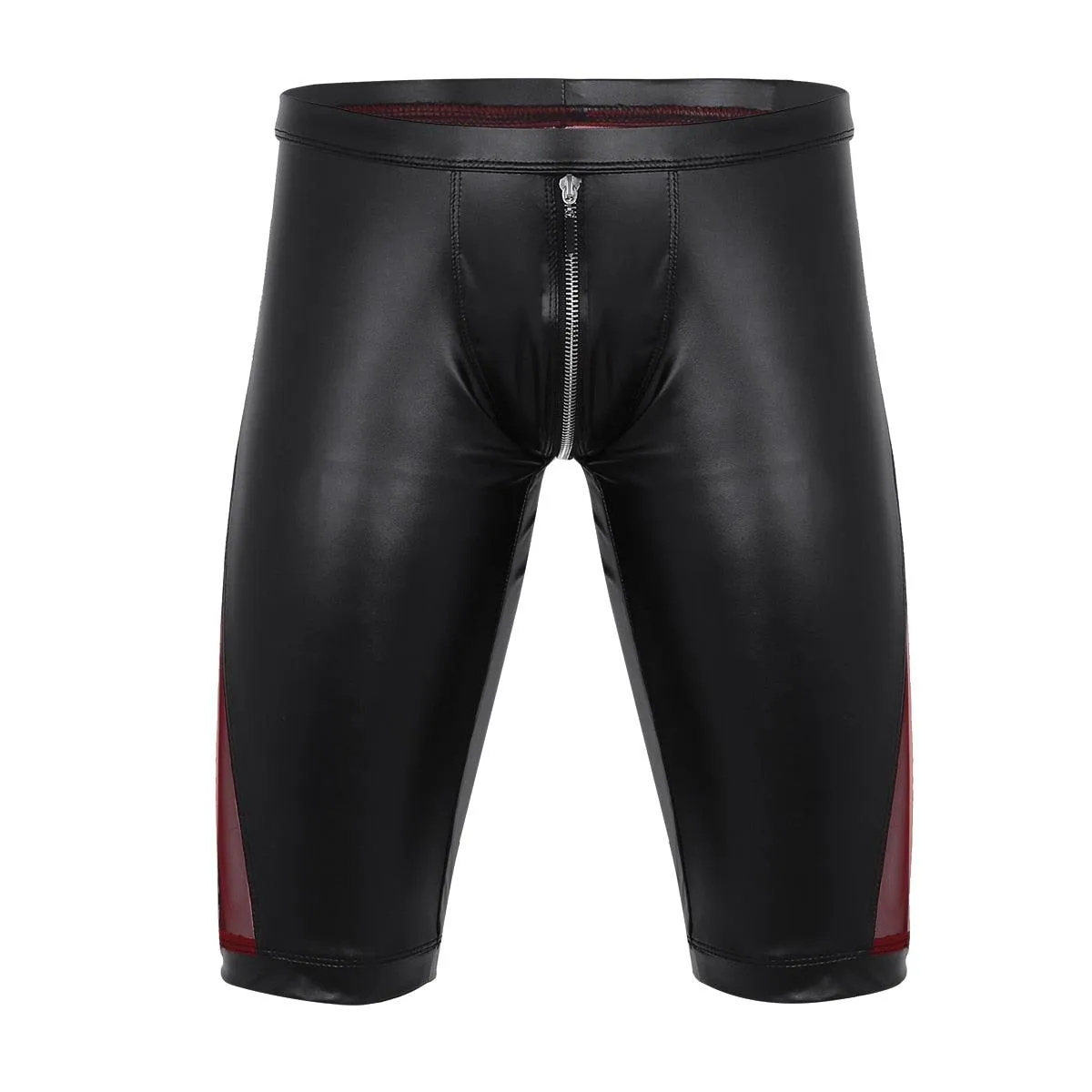 Leather Mid-Length Shorts - Perfect for Clubwear and a Sleek, Sexy Look