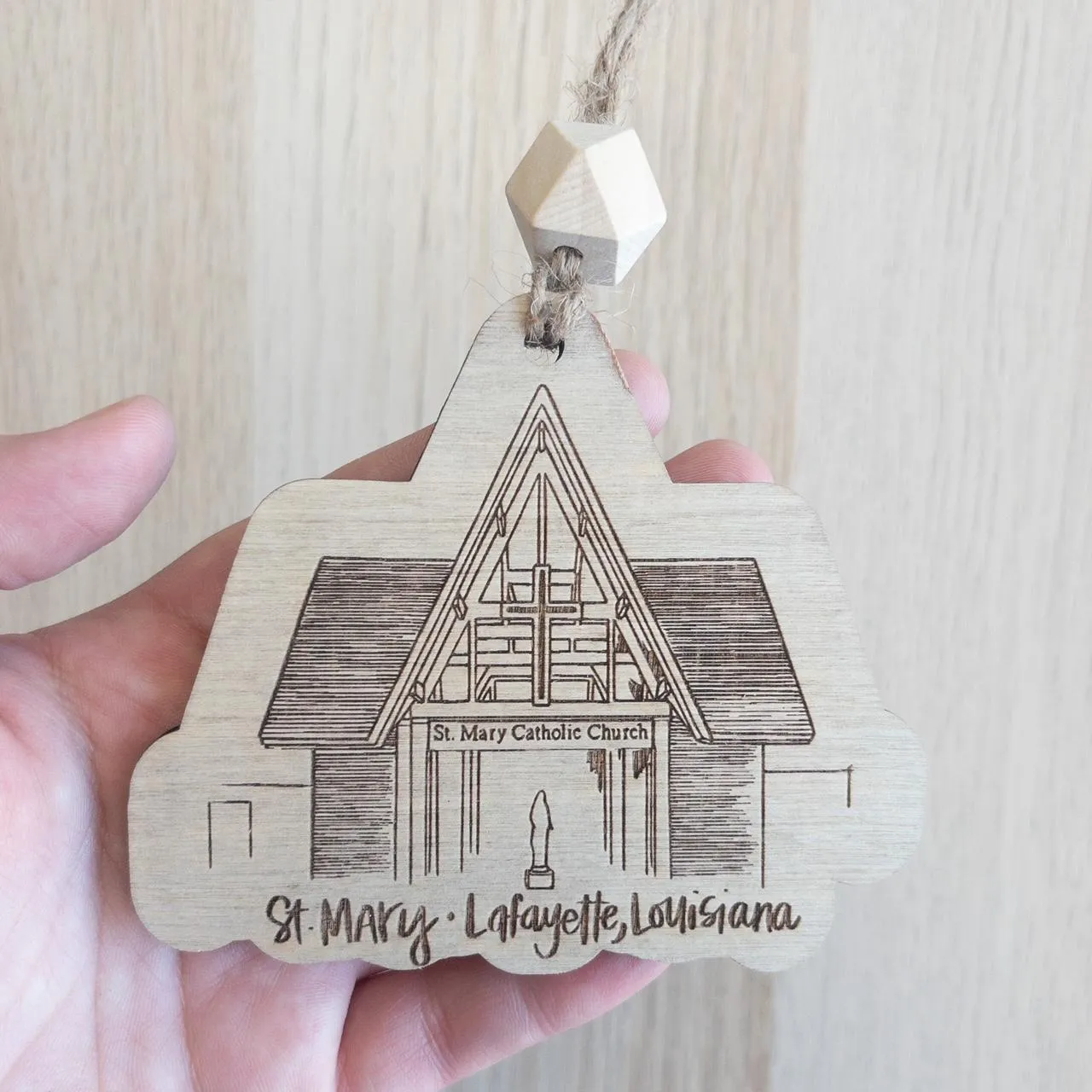 Little Churches {wood ornament}