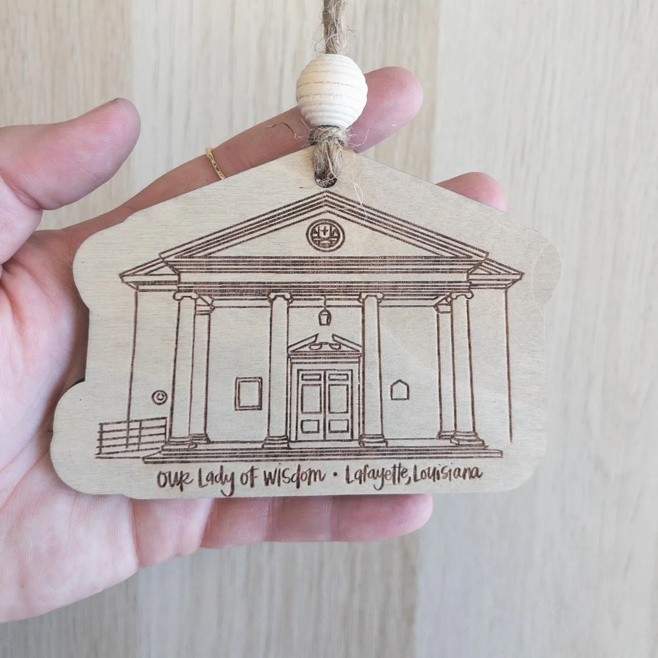 Little Churches {wood ornament}