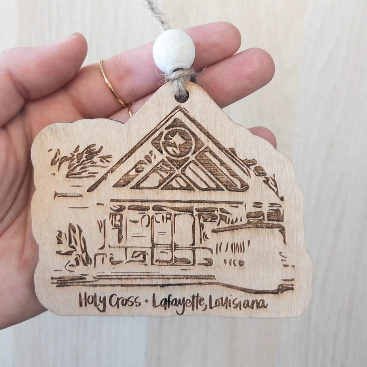 Little Churches {wood ornament}