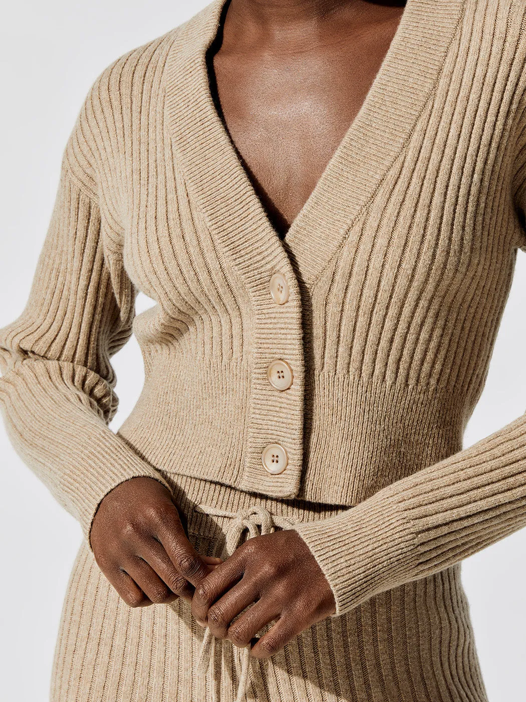 Luna Sweater Cardigan - Oatmeal