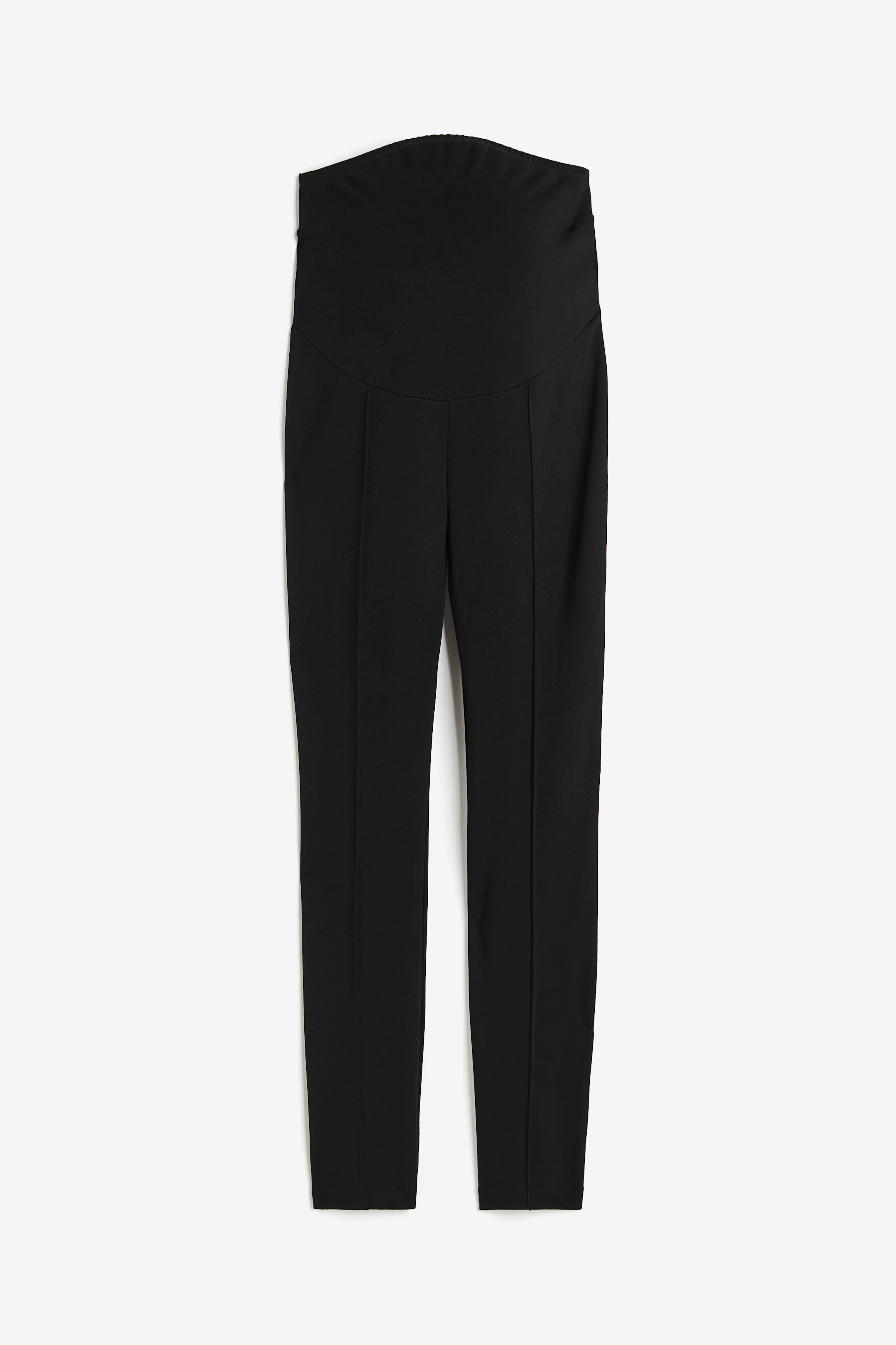 MAMA Tailored jersey trousers - High waist - Ankle length - Black - Ladies | H&M GB