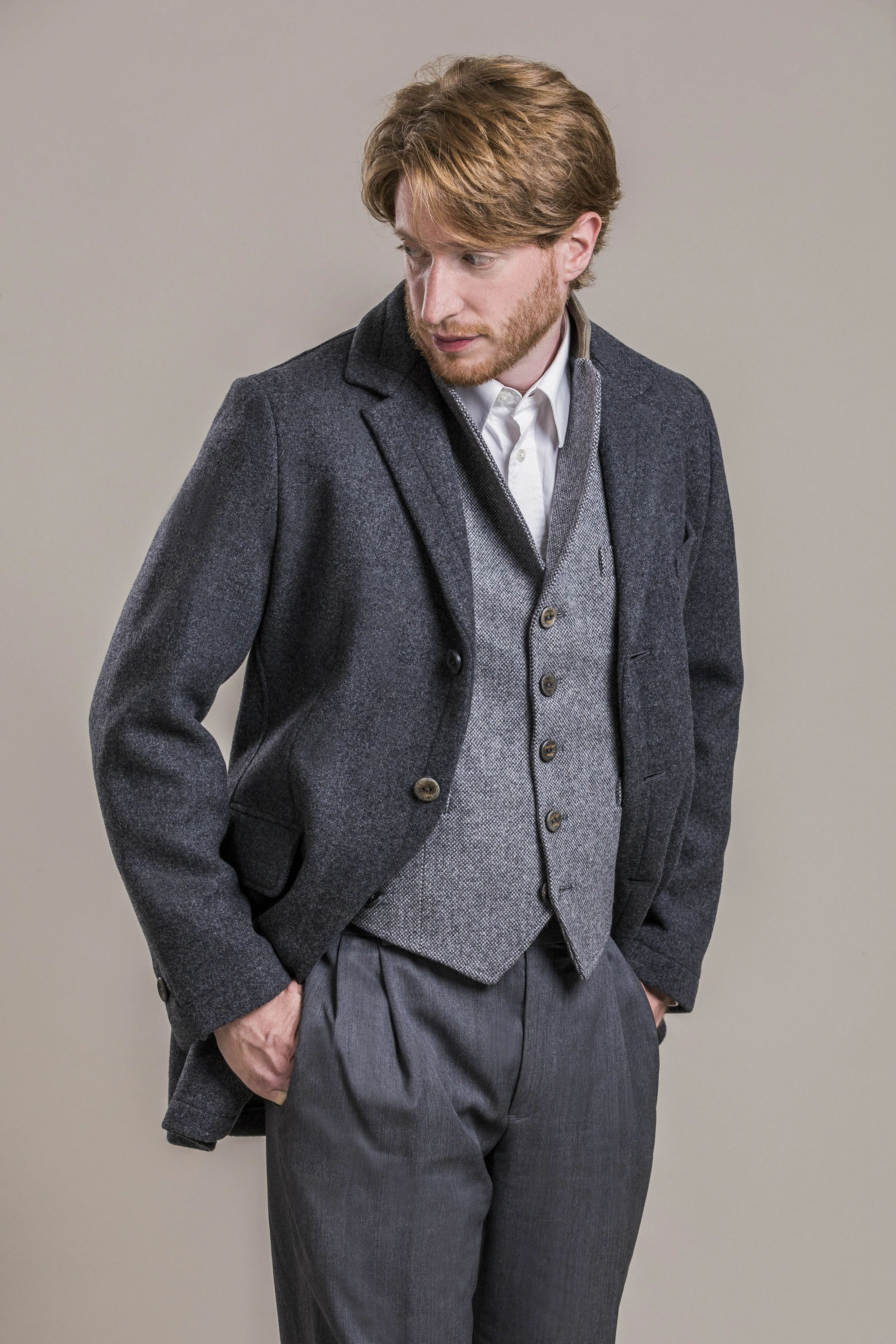 Mandling - Men's Heavy Merino Wool Double Coat