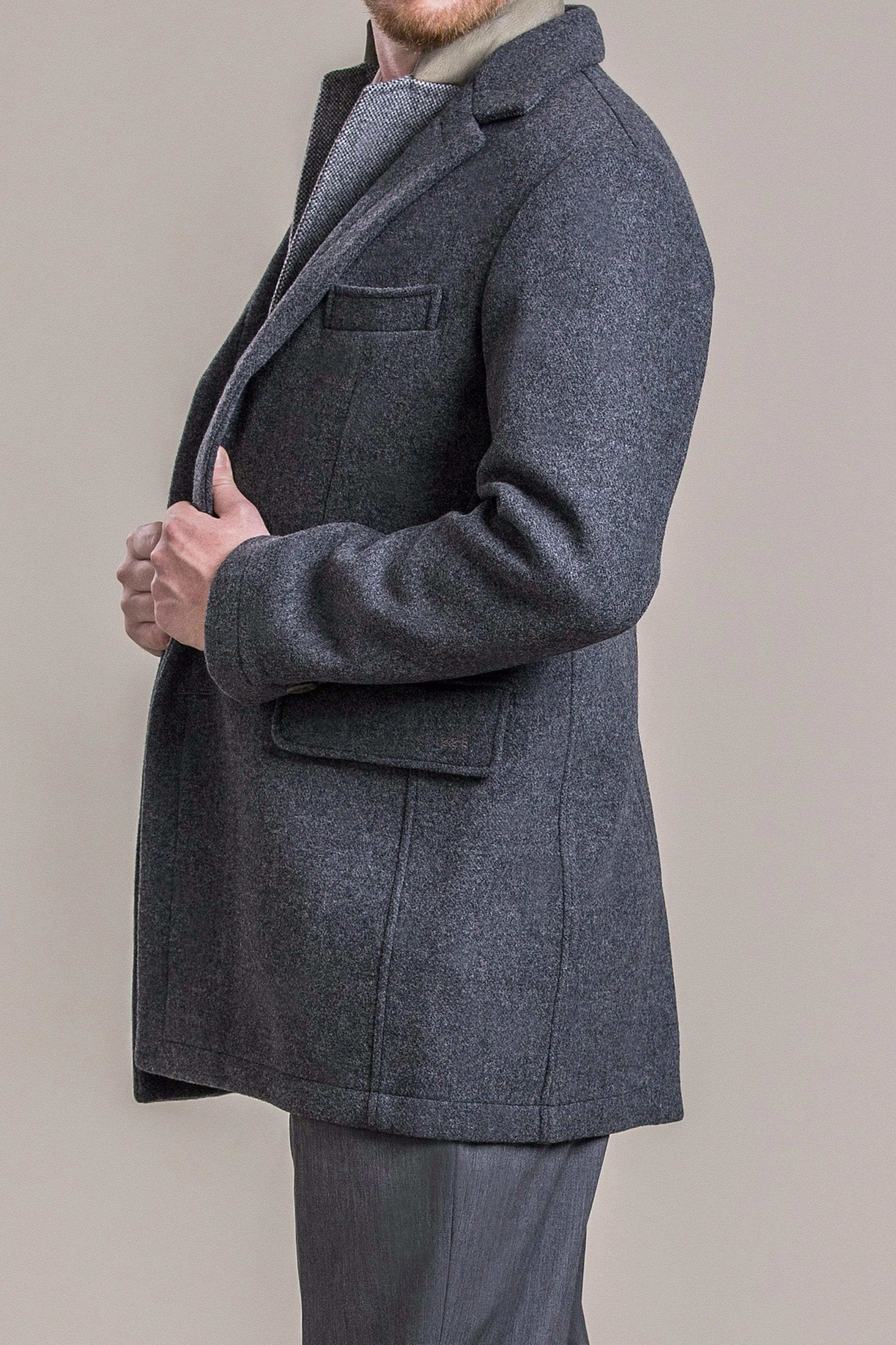 Mandling - Men's Heavy Merino Wool Double Coat