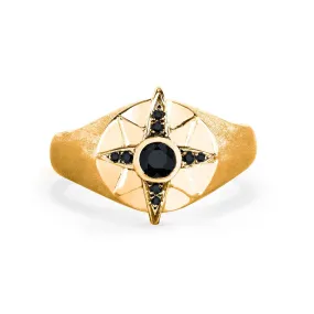 Men's North Star Signet Ring