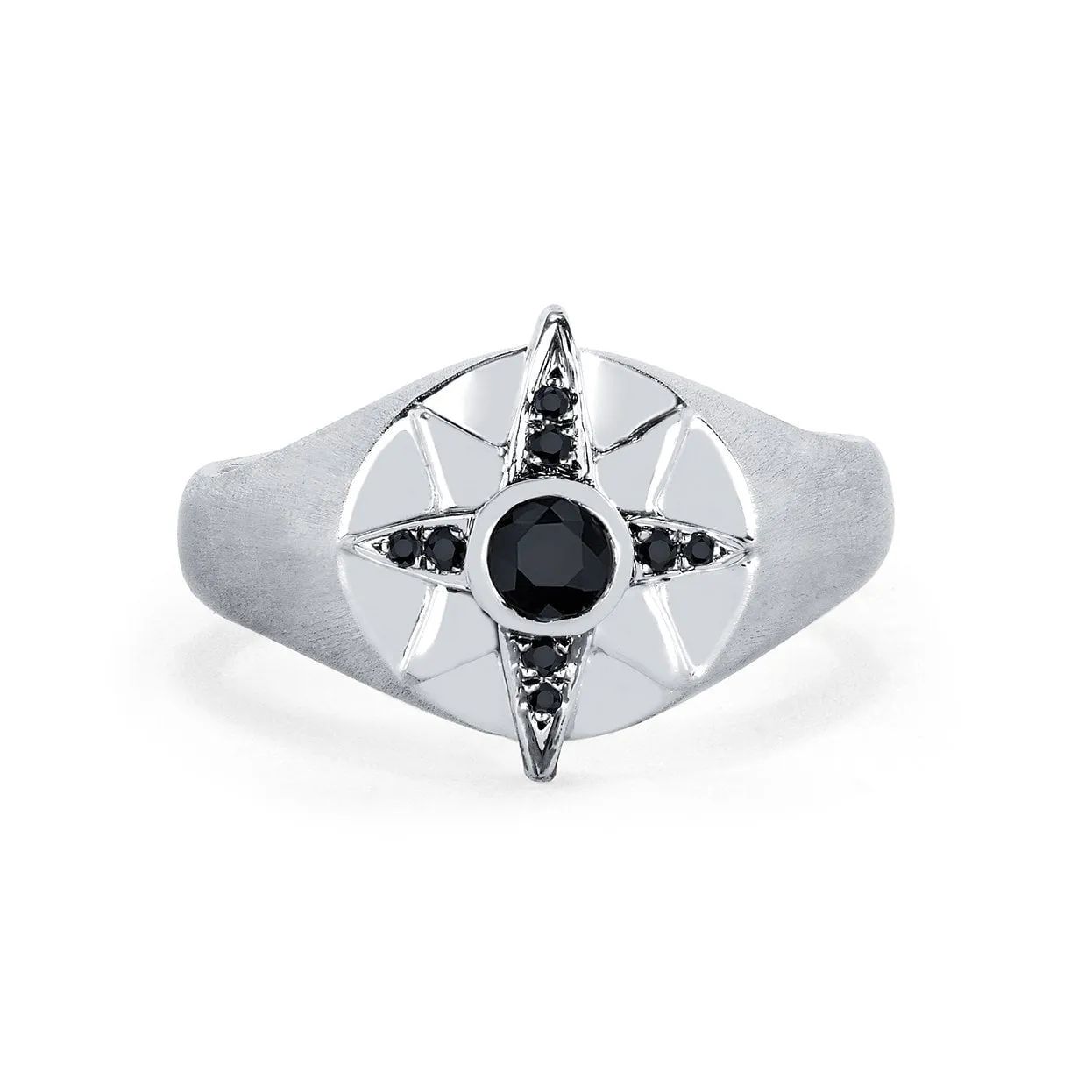 Men's North Star Signet Ring