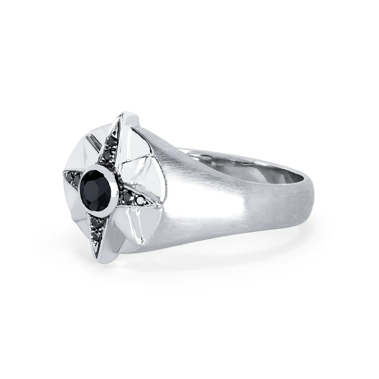 Men's North Star Signet Ring