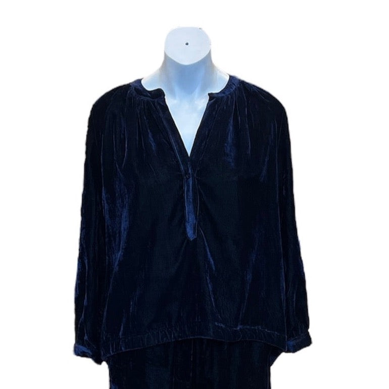 Midnight Velvet Mokka Pullover Top