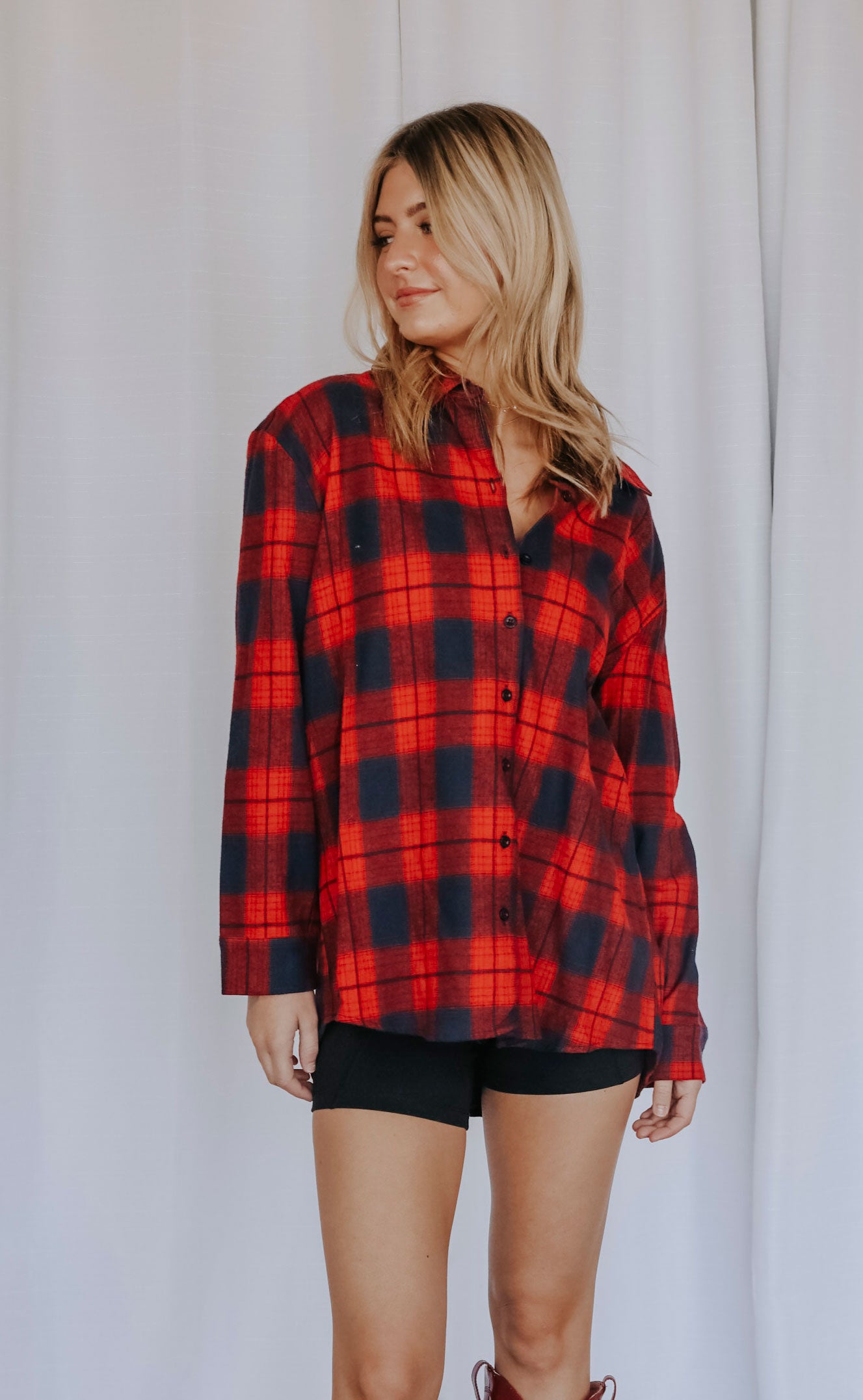 million reasons plaid top