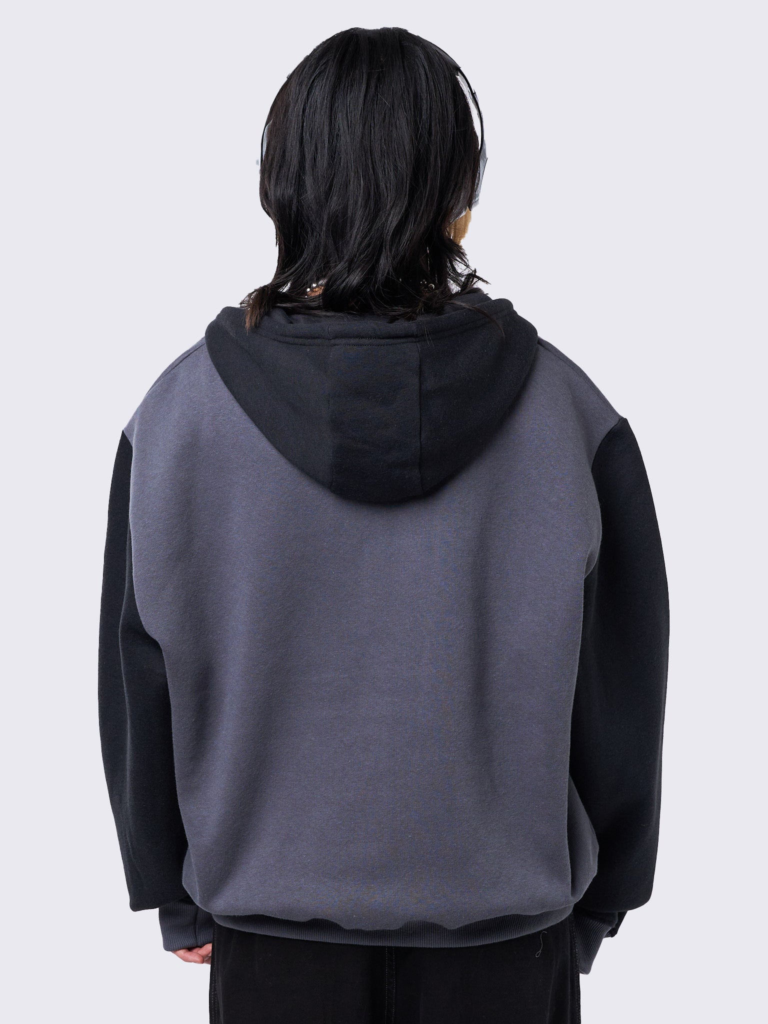 Minga Star Black Grey Zip Up Hoodie