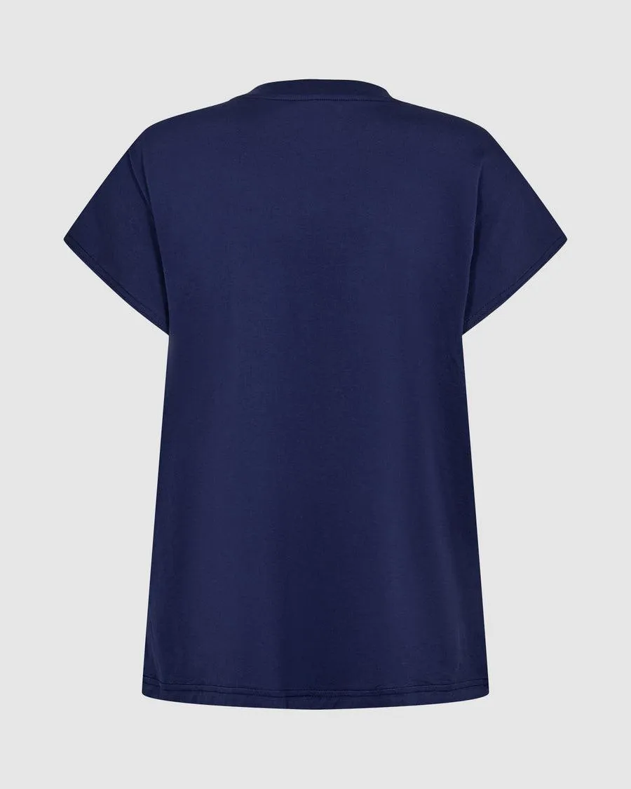 Minimum Toves Short Sleeved T-shirt In Medieval Blue