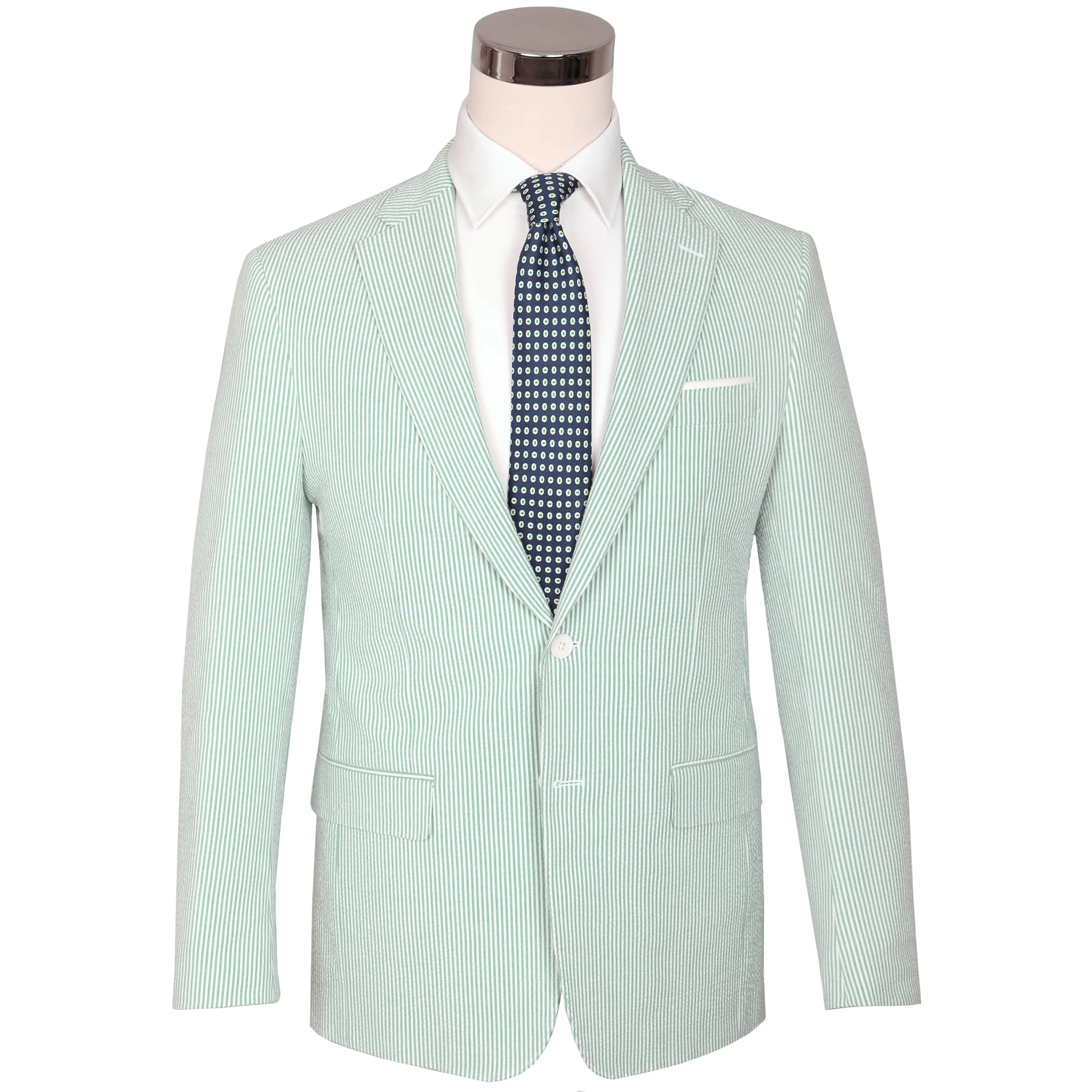 Mint Julep Green Seersucker Stretch Sport Coat | Seersucker Suit Separates