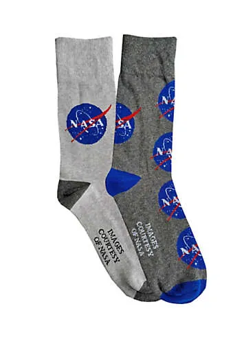 NASA Mens 4Pk Nasa Gift Socks | Grattan