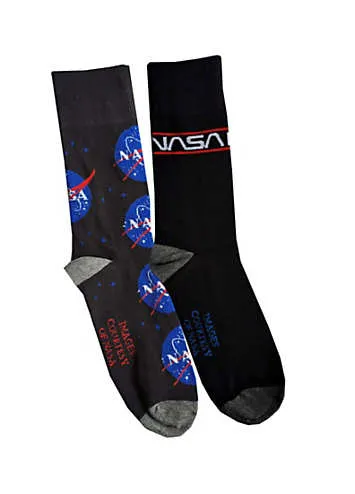 NASA Mens 4Pk Nasa Gift Socks | Grattan