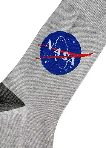 NASA Mens 4Pk Nasa Gift Socks | Grattan