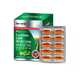 Natural Plus Lecithin 1200 60 Capsules Health Supplements Blood Cholesterol Care