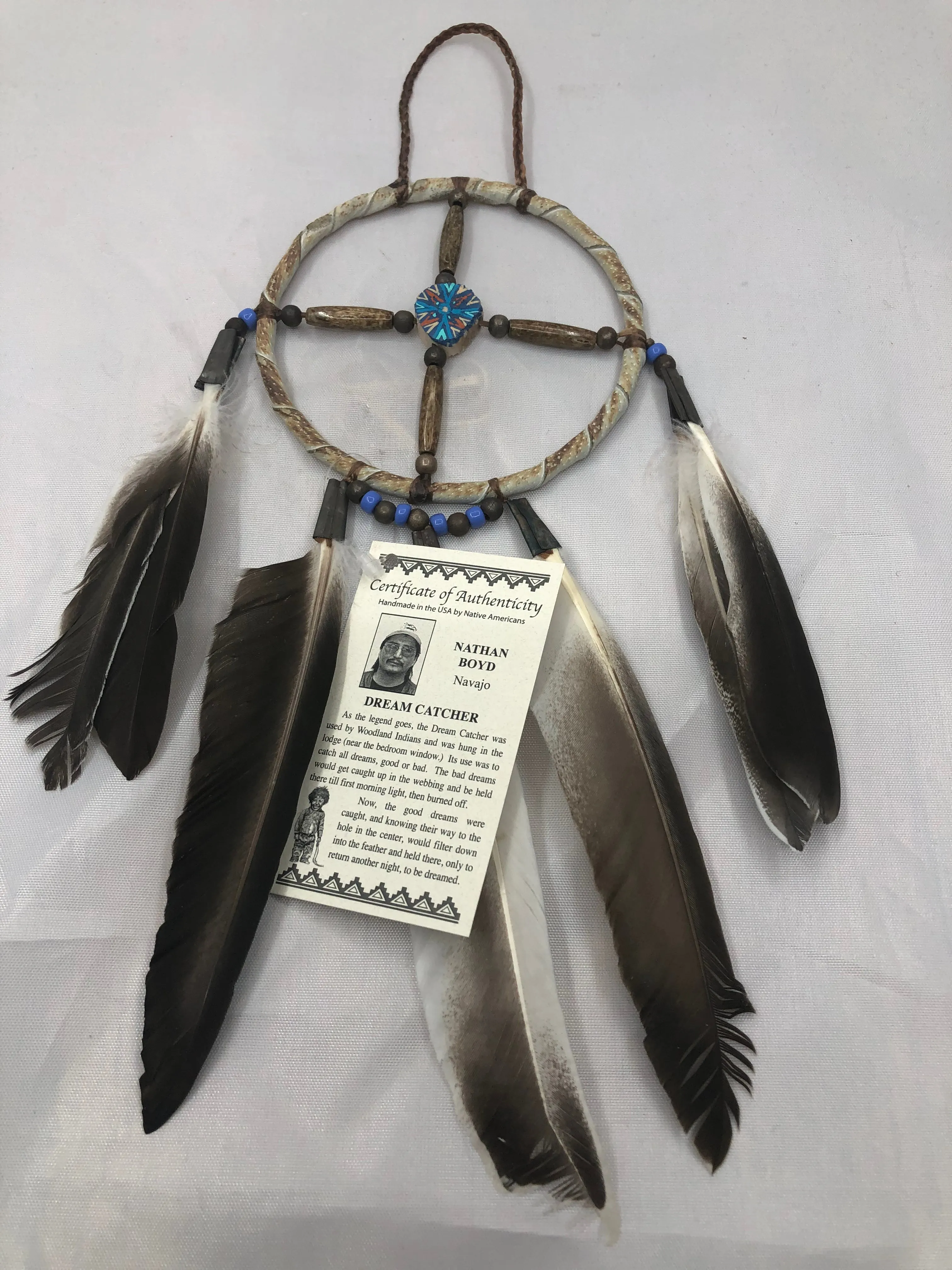 Navajo handcrafted Medicine Wheel 4” by Nathan Boyd