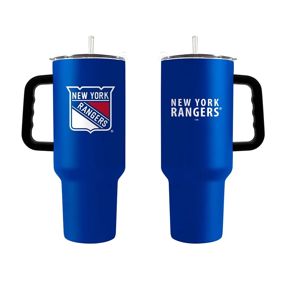 New York Rangers 40oz. Powder Coat Travel Tumbler