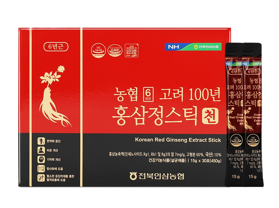 NH 6 Korea 100 Year Red Ginseng Extract Stick Cheon 450g Health Supplements Immunity