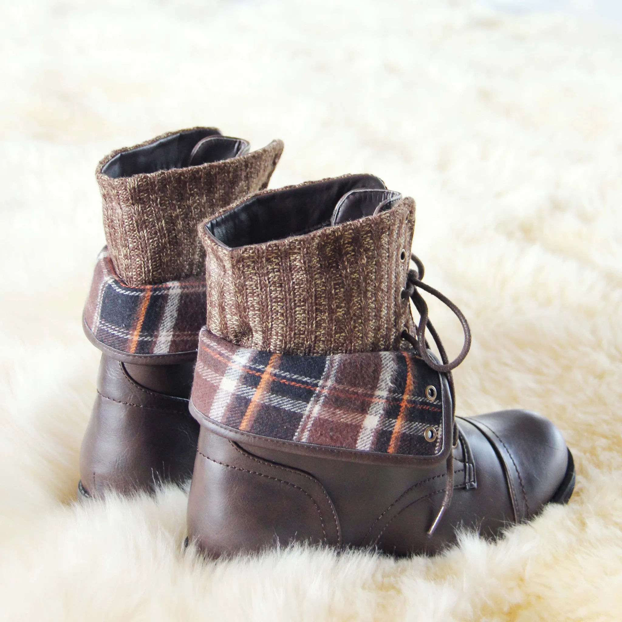 North Lodge Sweater Boots in Brown