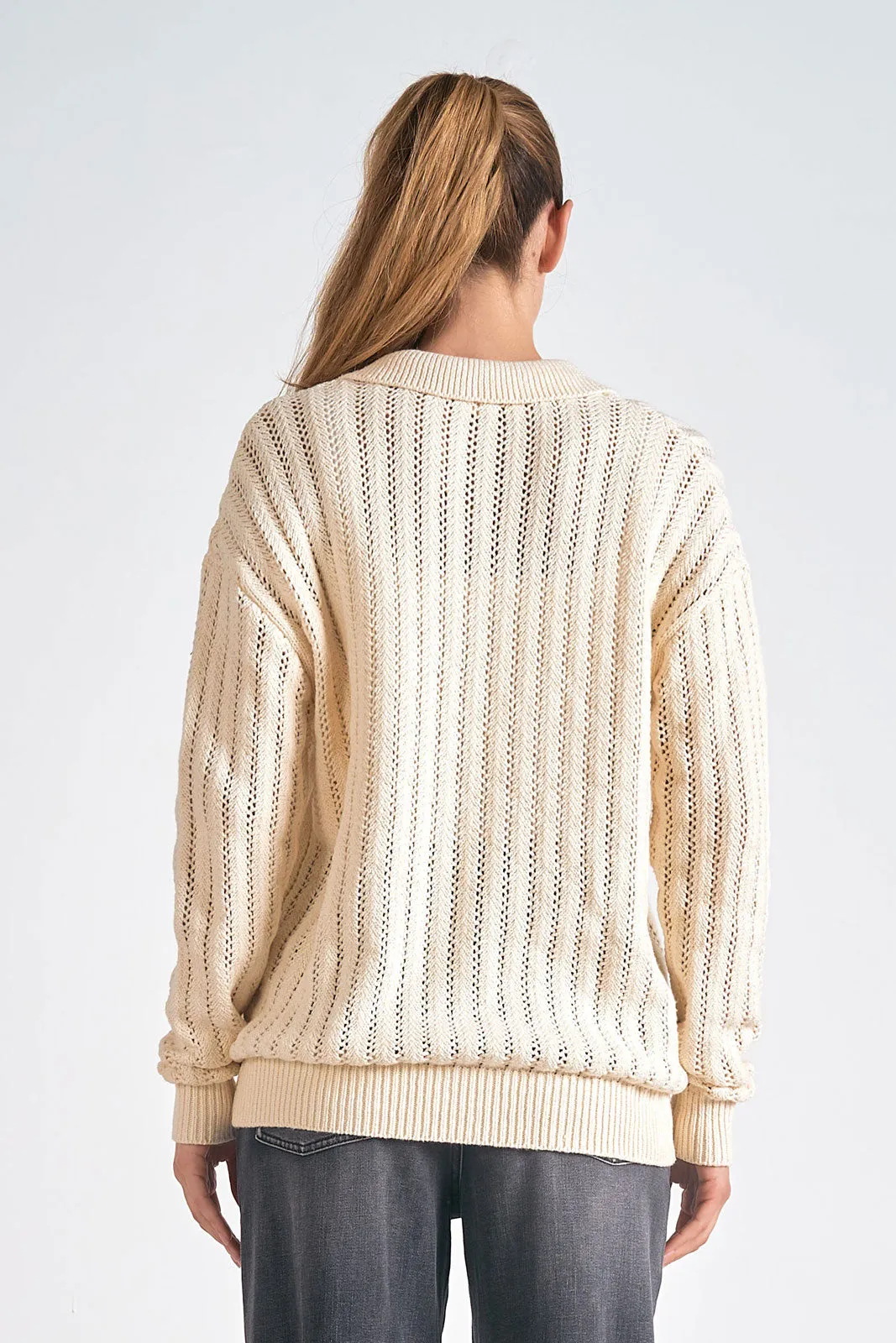 Open Knit Sweater