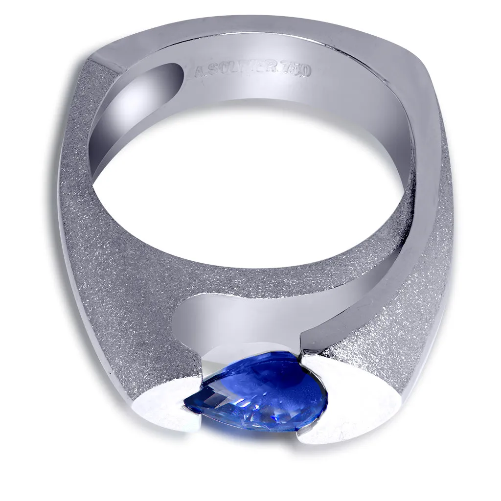 Passion Blue Sapphire Engagement Ring