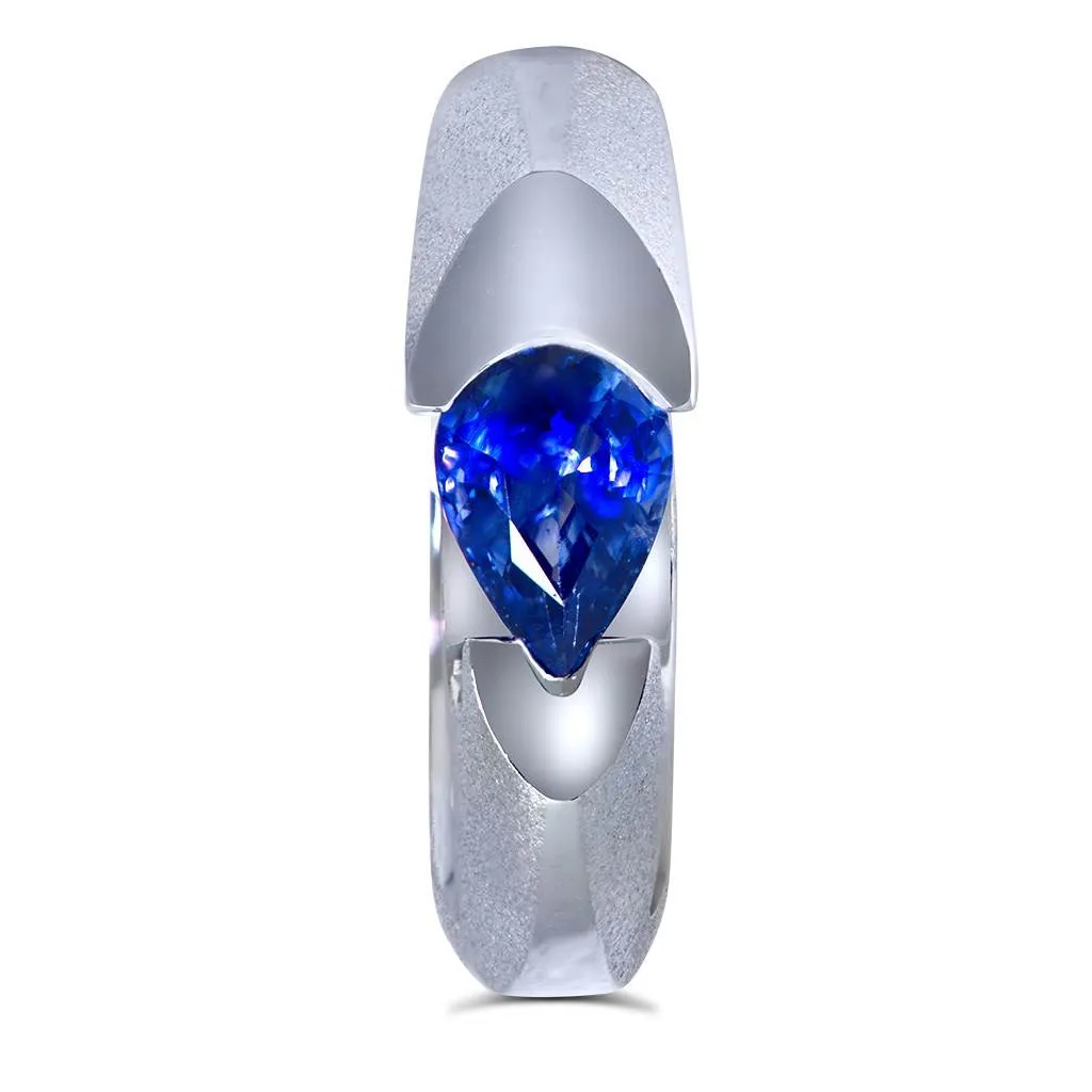 Passion Blue Sapphire Engagement Ring