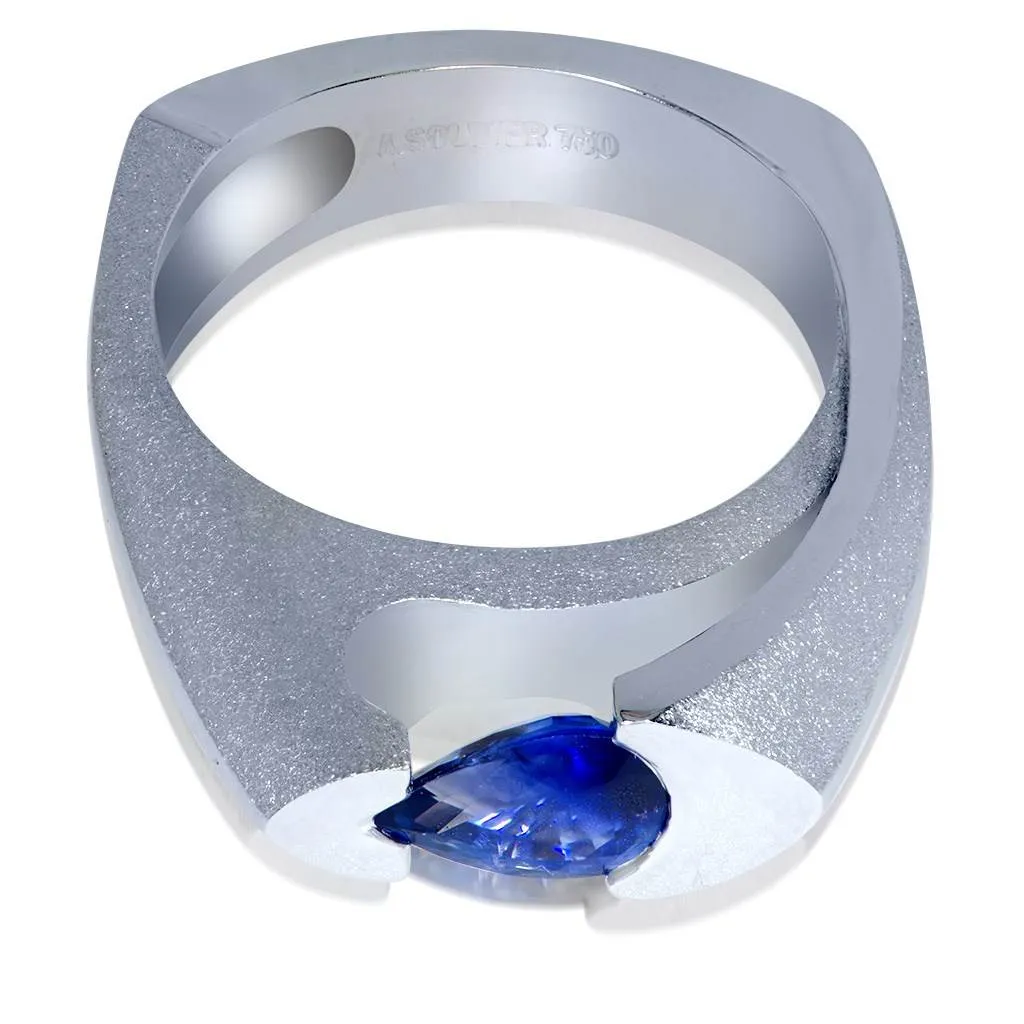 Passion Blue Sapphire Engagement Ring