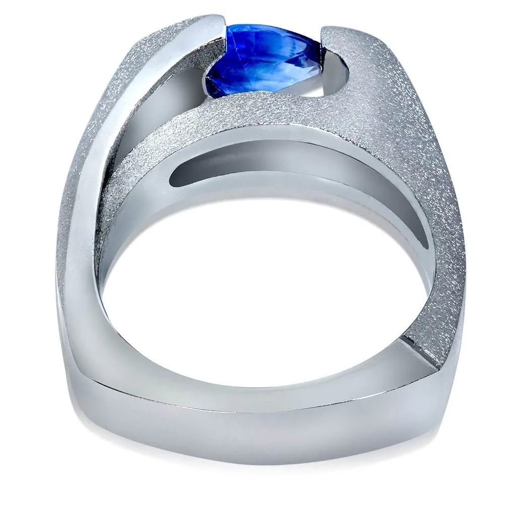 Passion Blue Sapphire Engagement Ring