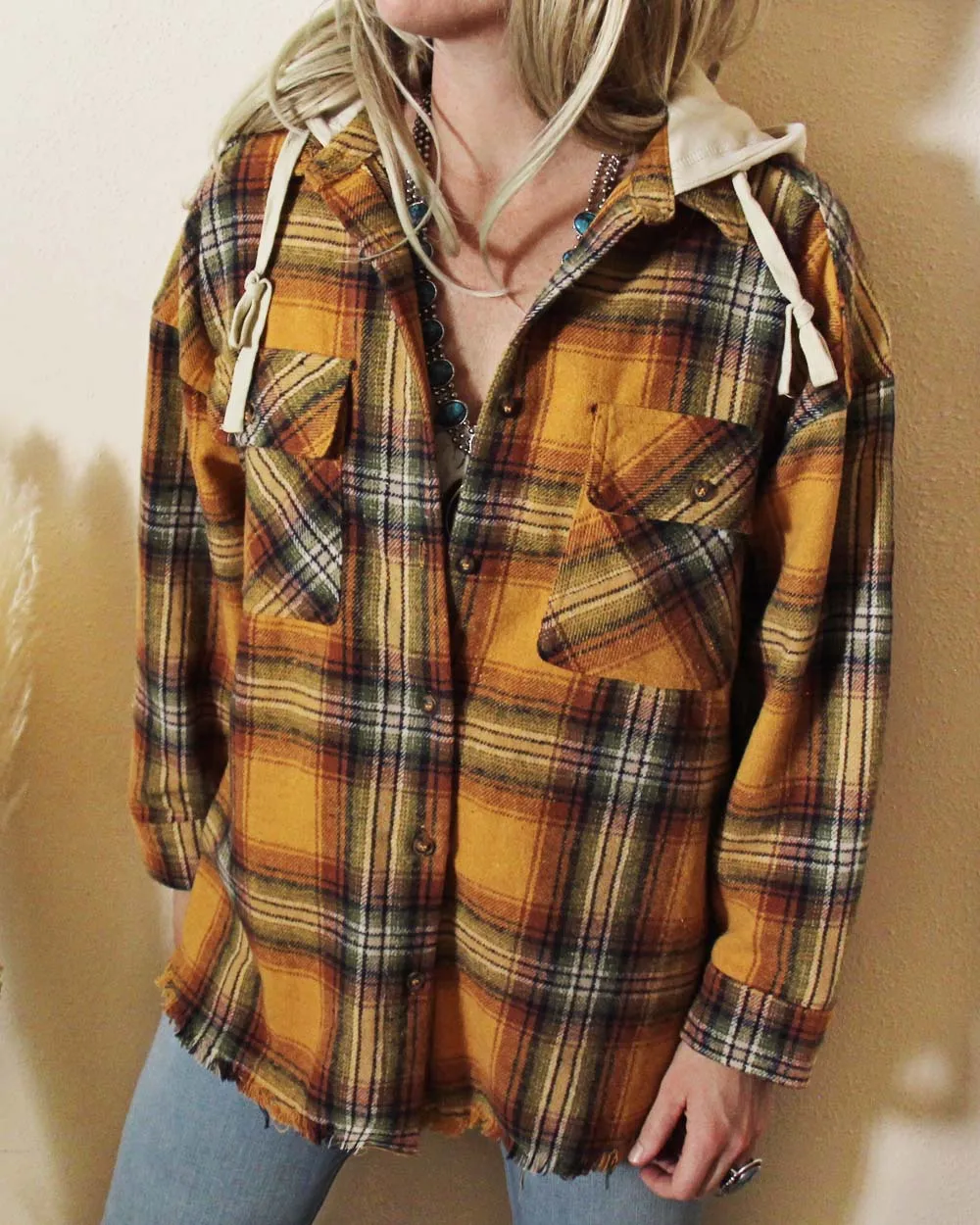 Plaid Harvest Shirt Jacket