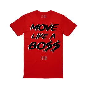 Point Blank Mens Move Like A Bo$$ T-Shirt - Red/White 100987-3060-RED