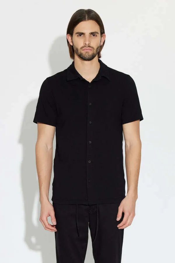 Presley Short Sleeve Buttondown - Charcoal