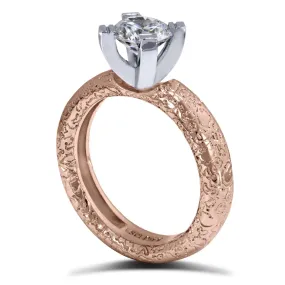 Princess Cora Texture Engagement Ring