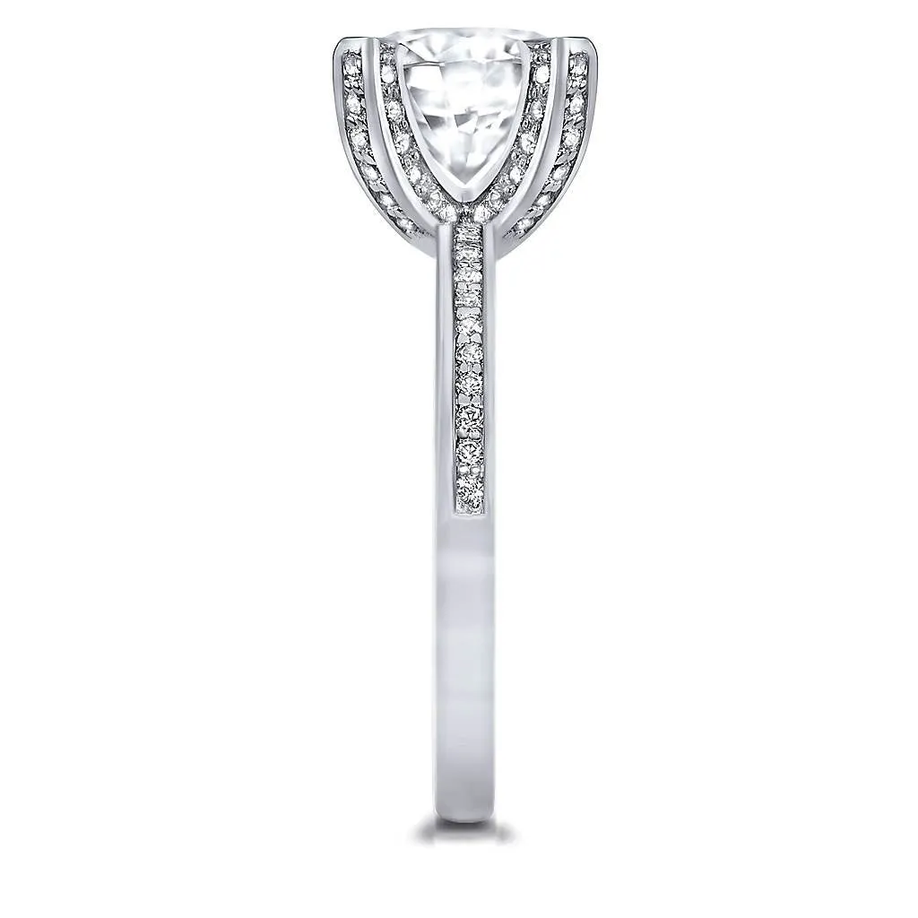 Princess Diamond Crescent Sequel Engagement Ring